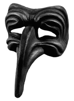 Turchetto nero Venezianische Karneval Maske  ITALIENISCH  HANDGEFERTIGT