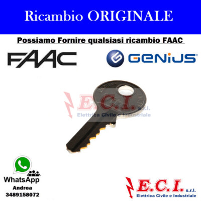Faac Genius Original 7131005 Unlock Key Series 400-740-741-746