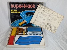 Rare Vintage Playart SLOT CAR TRACK SET SuperTrack 2 Slot Racing Set Woolworth