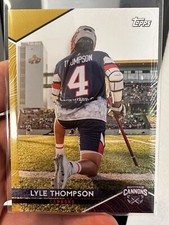 2022 Topps Premier Lacrosse League PLL GOLD card LYLE THOMPSON 9/50