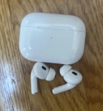 Apple AirPods Pro 2nd Gen. White Very Good w/ Charging Case  Box
