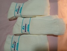 Roomy Diabetic Socks Lot Of Three Made In USA White Size Ten To Thirteen
