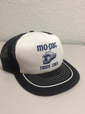 Baseball Cap Hat Snap Back trucker cap Mo-Pac Truck Lines black white