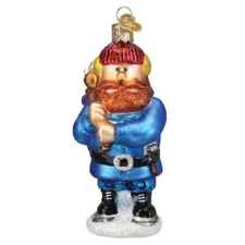 Old World Christmas YUKON CORNELIUS (44206) Glass Ornament w/Box