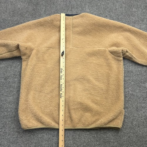 VTG Patagonia Retro-X Fleece Jacket Men’s L Made in USA BMT Beige Navy Deep Pile - Picture 9 of 10