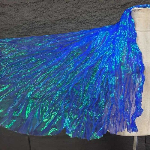 Tessuto sfumato laser plissettato colorato fai da te pieghe decorazioni matrimonio materiali - Foto 19 di 20