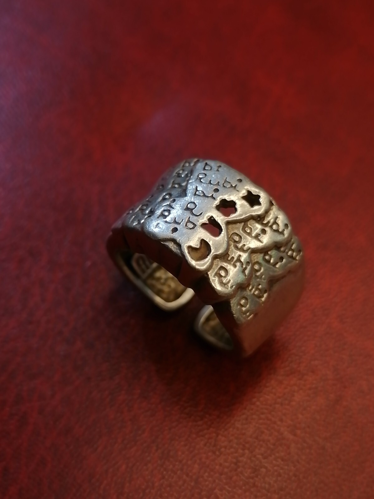 Solid Silver Rubi Adjustable Ring - Size 6.75, 9.… - image 8