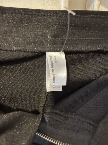American Apparel Disco Pants XS Black Skinny High Rise Leggings Bad Sandy READ - 第 7/13 張圖片