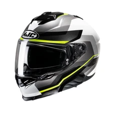 Full Face Helmet HJC I71 Nior MC3 White Yellow Size L Yellow Helmet