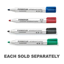 Staedtler Lumocolor 2mm Bullet Whiteboard Marker Fast Drying Low Odour 10 Pieces