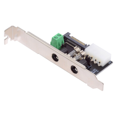 Cablecy DC 1-to-4 DC 12V 5V Output Power System Control Card with PCI-E Bracket