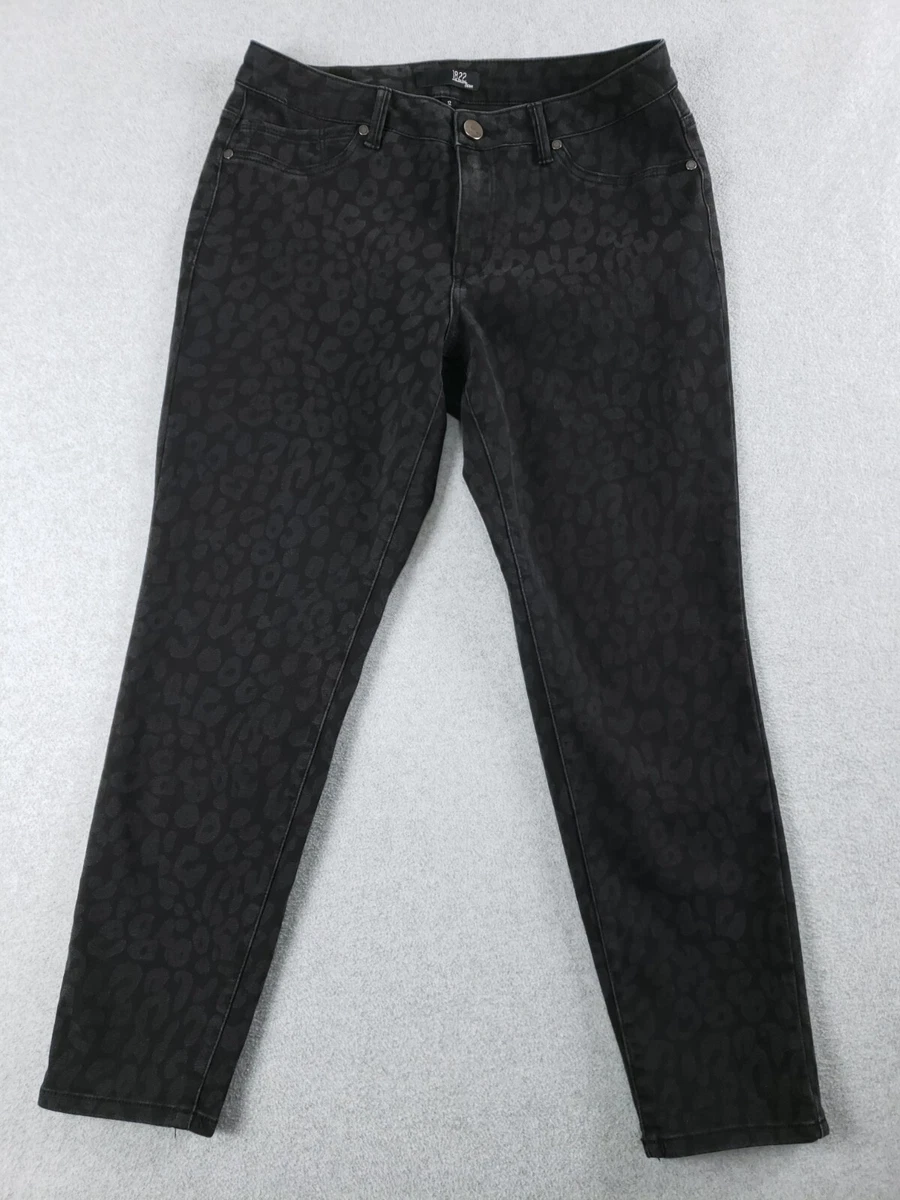 Black hotsell leopard jeans