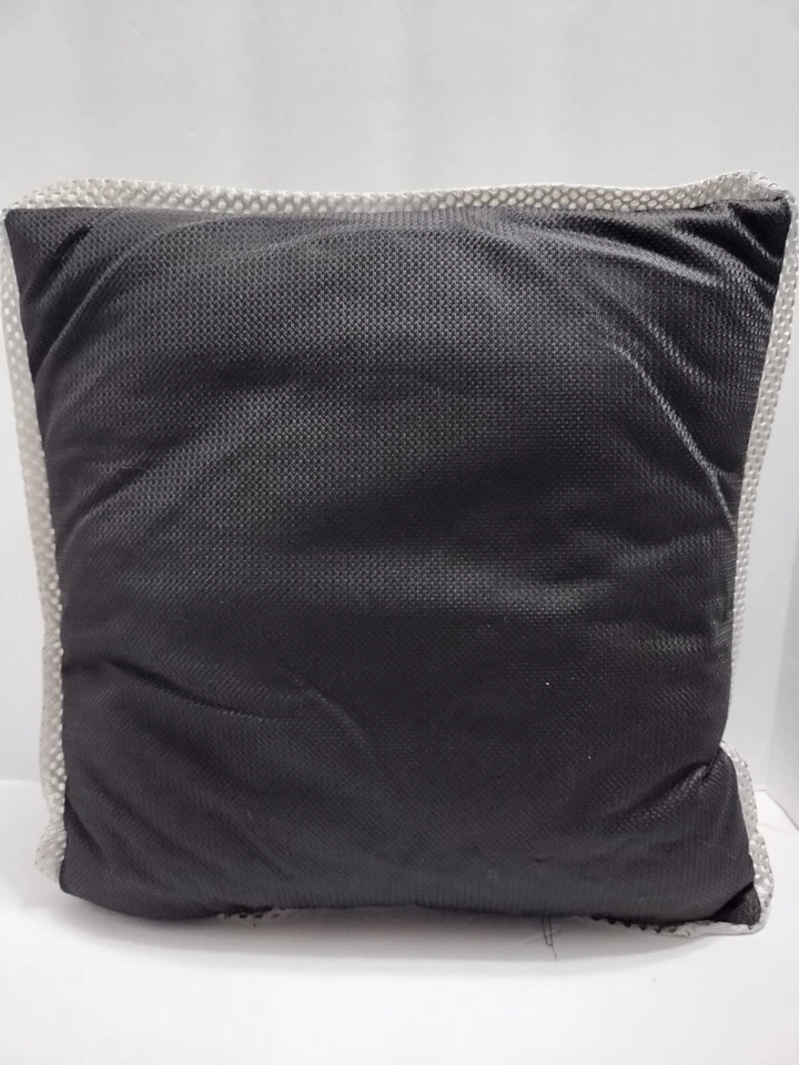 Tampa Bay Lightning Almohada Lanzamiento DIRECTRICES NHL Negro Plata Azul Jersey Material Foto 2 de 4