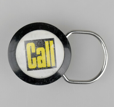 Vintage Detroid Diesel Allison Ray C Call Inc Advertising Keychain Ring