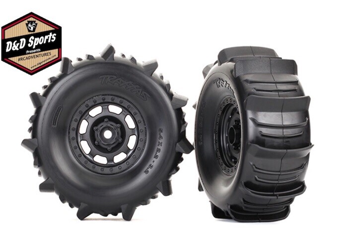 Traxxas 8475 Paddle Tires and Wheels, Desert Racer UDR