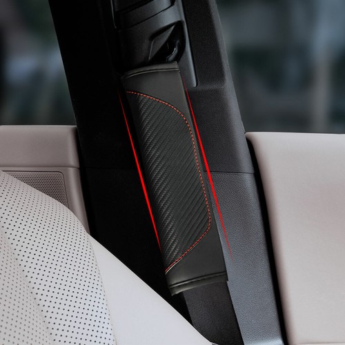 Cojín protector de hombro protector de fibra de carbono suave de seguridad almohadillas de cinturón de seguridad para automóvil - Imagen 9 de 12
