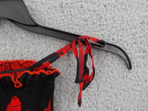 FAVANT SPAGHETTI STRAP GIRLS SUNDRESS SZ 4 BLACK WITH RED HIBISCUS FLORAL NWT - Picture 6 of 7