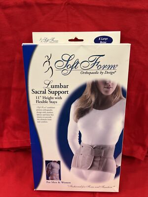 FLA Orthopedics Soft Form Lumbar Sacral 11  Support Unisex Size XL Beige NIB