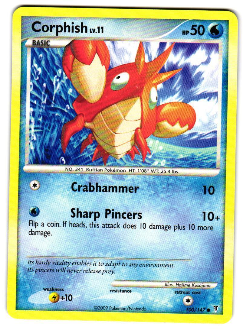 Pokemon Supreme Victors Corphish #100 Common Lightly played