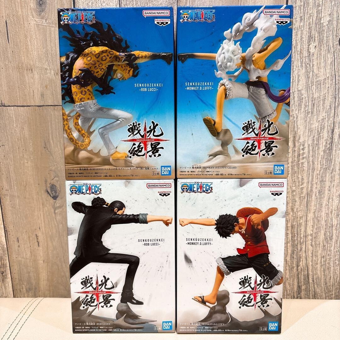 Banpresto Senko Zekkei One Piece Luffy Gear 5 & Rob Lucci Figure