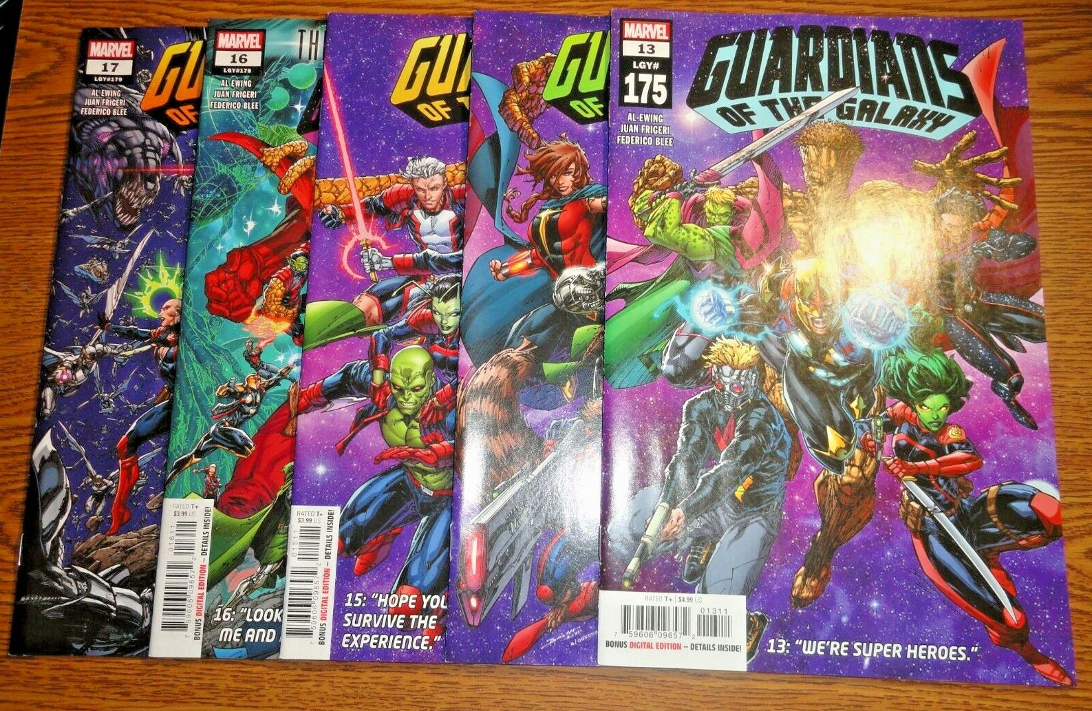 Guardians of the Galaxy #13 14 15 16 17 Run of 5 Groot Set 1st Print Lot Marvel