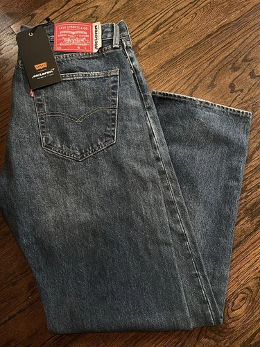 NWT Levi's x McLaren Racing 501 Jeans Mens Size 32x32 Vintage Dark Blue