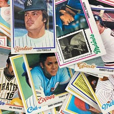 1978 Topps 100 Card Lot Mid Grade or Better Minor Stars and Commons
