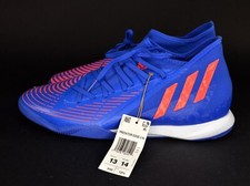 Adidas Predator EDGE .3 INDOOR Soccer Cleats - Blue/Turbo GX0021  Size 13