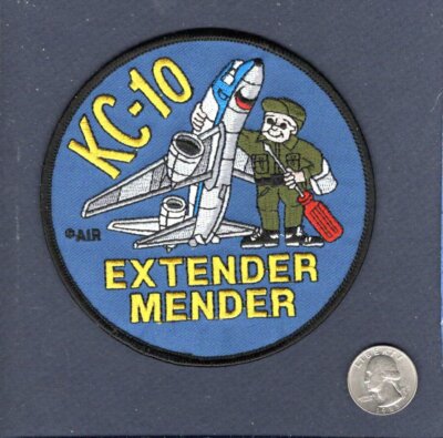 KC-10 Extender MENDER USAF ANG ARS RS Jackenaufnäher Wartung Besatzung Staffel