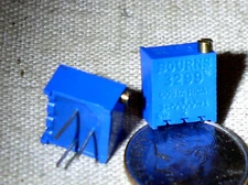 2 BOURNS 3299P-1-502 5K OHM 3/8" 25T POT SEALED TRIMPOT TRIMMER POTENTIOMETER