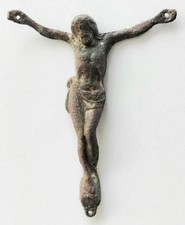 Originale Corpus Christi Figur, Bronze, 19. Jhd.,5,5x7 cm #2