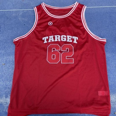 TARGET STORE #62 Red Mesh Tank Basketball Jersey Shirt Sz L/XL Employee