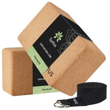 Syntus Yoga Block and Yoga Strap Set, 2 Soft Non-Slip Yoga Blocks 9... Fast Ship