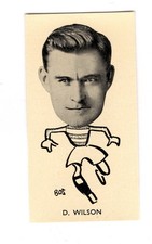  Scottish Footballers Soccer Cigarette Card 1938 #41 Dave Wilson Hamilton