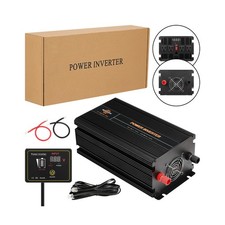 4000W Car Power Inverter DC 12V To AC 120V Pure Sine Wave Solar Converter Black