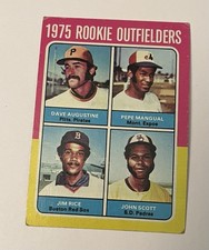 1975 Topps Baseball Card Rookie Outfielders Jim Rice #616. rookie card picture