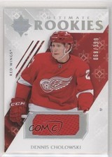 2018 Upper Deck Ultimate Collection Rookies Jerseys 68/399 Dennis Cholowski um0