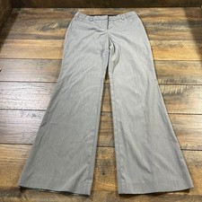 Express Design Studio Editor Grey Wide Leg Dress Pants Trousers Size 4R Office