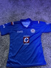 Cruz Azul Mexico Soccer Jersey Mens Small Blue White Liga MX