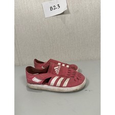 Adidas Closed-Toe Summer Water Sandals Pink White Easy Closure Size 12k