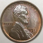 1911-P Lincoln Wheat Cent- Uncirculated RB (Lot#2)