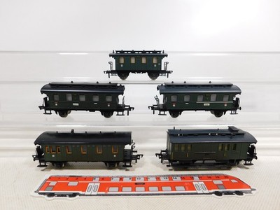 Fleischmann H0 DC 5X Passenger Cars Packwagen 1402 + 04 90 33 DRG Etc #EI743-1