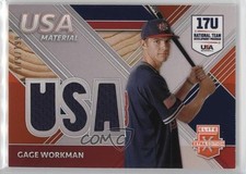 2020 Elite Extra Edition USA Baseball Material Orange 179/199 Gage Workman 9r5
