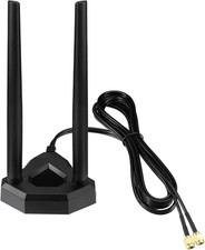 Dual Band Wifi Antenna 2.4Ghz 5Ghz RP-SMA Wifi Antennae with 6.5Ft Extension Cab