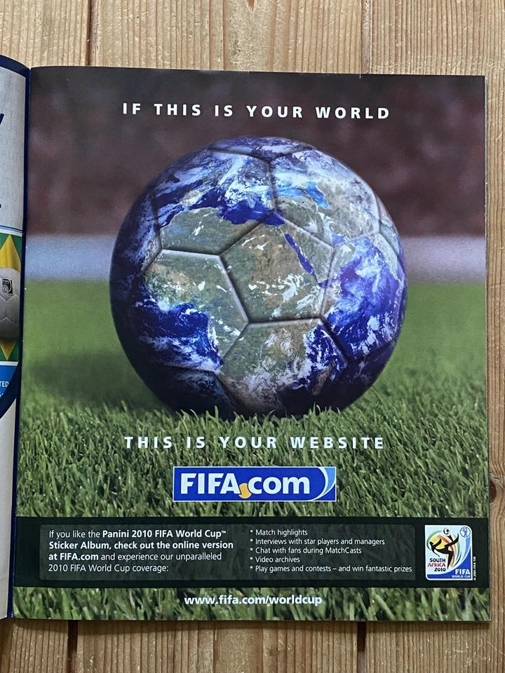 Panini FIFA World Cup South Africa 2010 Official Licensed Sticker Album + 6 free - Image 2 of 4