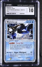 CGC 10 GEM MINT Blastoise ex EX Fire Red & Leaf Green 104/112 Holo Pokemon Card
