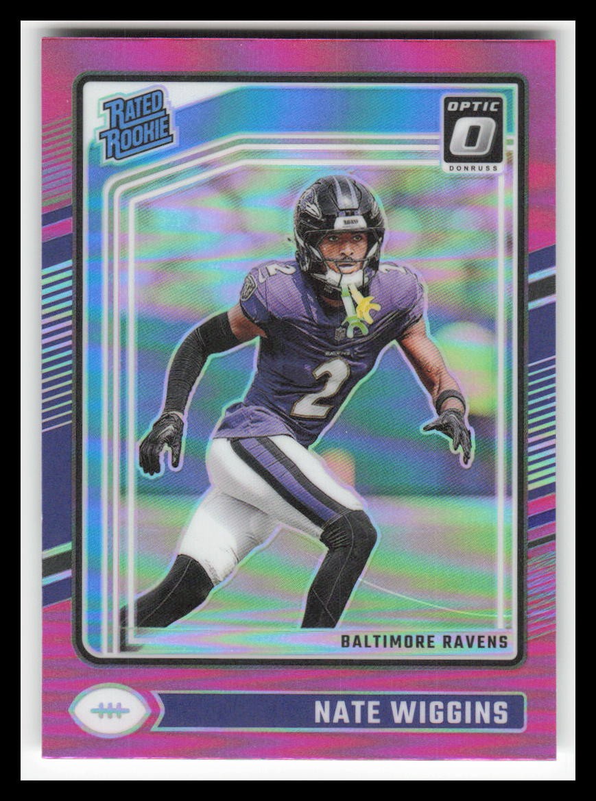 2024 Donruss Optic Pink #281 Nate Wiggins RR
