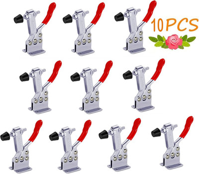 10 Pack Heavy Duty Woodworking Clamps - 201B Toggle Clamps, 220Lbs Holding Capac