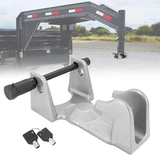 Gooseneck Trailer Hitch Lock w/ key lock For RVs Heavy Trailers Livestock Hauler