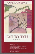 Anne Rampling / Exit to Eden Advacne Reading Copy from Uncorrected Proof 1st ed